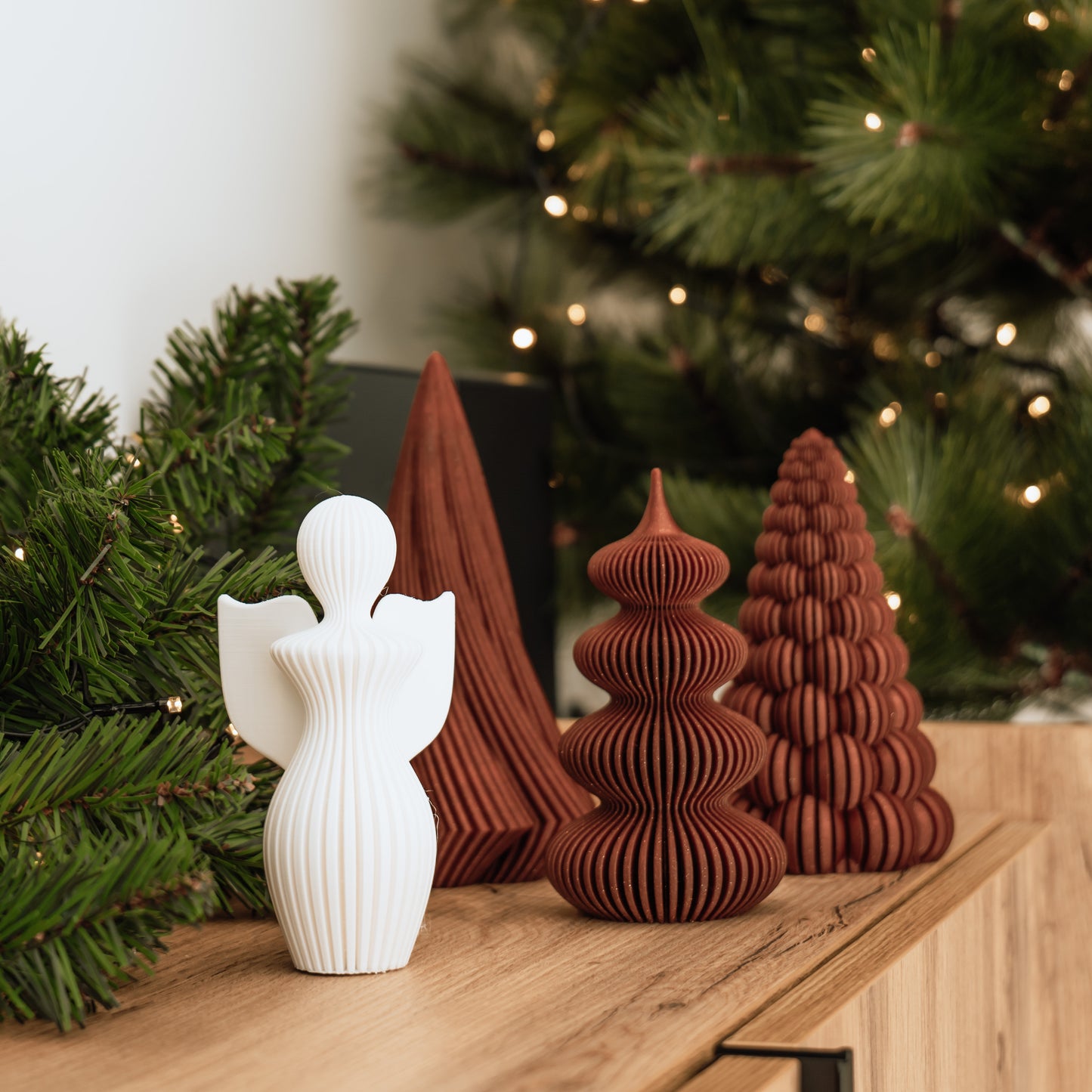 Christmas Trees + Angel