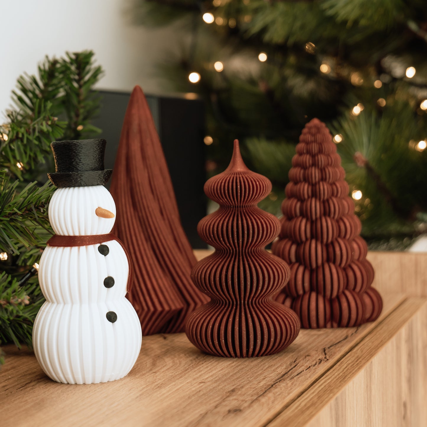 Christmas Trees + Snowman