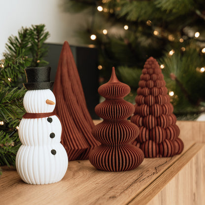 Christmas Trees + Snowman