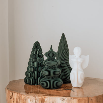 Christmas Trees + Angel